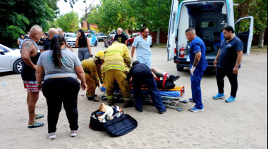 Choque entre dos motos en Barrio El Tala Sur: una mujer sufrió fractura expuesta