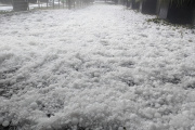 Granizada sorpresiva tiñó de blanco a San Bernardo y otras localidades de la Costa