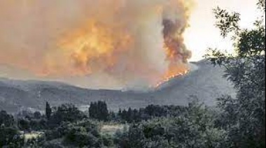 Evacúan pobladores por importante incendio forestal en El Hoyo