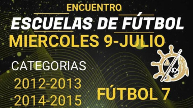 Gran Encuentro de Escuelas de Fútbol este 9 de julio en la cancha de Avda. Naval