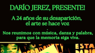 Darío Jerez, presente: el arte como voz de la memoria
