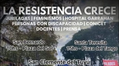 San Clemente se movilizó Contra el ajuste de Milei