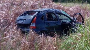 Una mujer resultó herida tras un vuelco en la Ruta 11, a la altura del kilómetro 314
