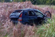 Una mujer resultó herida tras un vuelco en la Ruta 11, a la altura del kilómetro 314