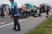 Dos heridos tras un accidente en moto en la Ruta 11, entre Aguas Verdes y La Lucila del Mar