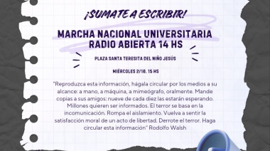 La defensa de la Universidad vuelve a las calles: Santa Teresita se suma a la marcha contra el veto de Milei