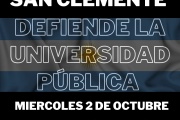 Concentración en San Clemente del Tuyú: Comunidades educativas se movilizan en defensa de las universidades públicas