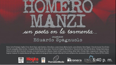 Santa Teresita proyecta la película sobre Homero Manzi con la presencia de Carlos Portaluppi