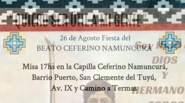 San Clemente celebra la fiesta del Beato Ceferino Namuncurá