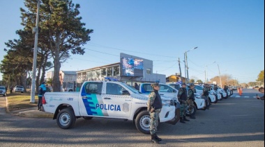 Se entregaron siete nuevos patrulleros y se anunciaron inversiones para fortalecer el sistema de seguridad