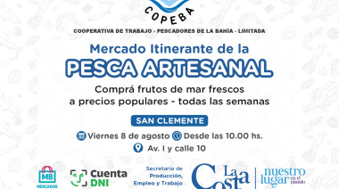 Llega a San Clemente el Mercado Itinerante de Pesca Artesanal con grandes descuentos