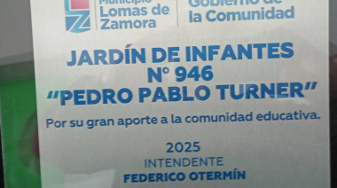 Pablo Turner, presente: el Jardín 946 ya lleva su nombre