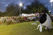 Emotivo acto en la plazoleta Espacio Mujeres y Memoria de San Clemente del Tuyú
