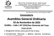 El Club Social de Pesca Náutica y Fomento convoca a Asamblea General Ordinaria
