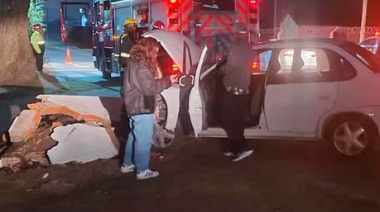 Accidente en Santa Teresita: una joven resultó herida tras chocar contra un cantero