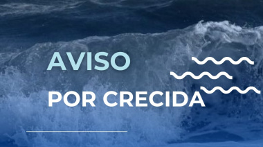 Alerta por viento y crecida en la Costa Atlántica