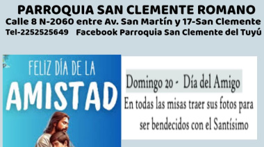 La Parroquia San Clemente Romano celebra el Día del Amigo con misa, bendiciones... ¡y pizzas!