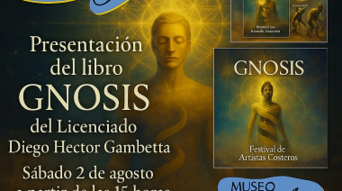 Presentación del libro “Gnosis” en el Museo de Mar de Ajó con música, arte y participación coster