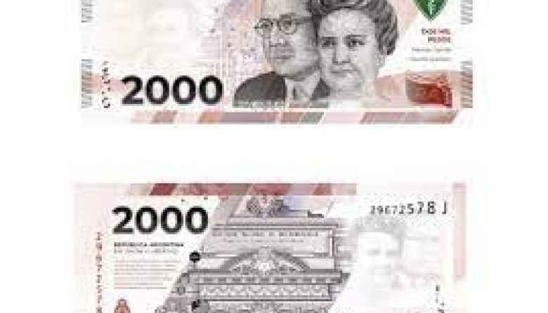 El Banco Central emitirá un billete de 2 mil pesos, poco más de 5 dólares blue de estos días