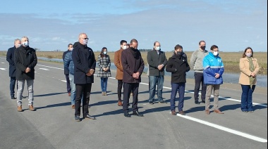 Kicillof, Cardozo e intendentes de la región inauguraron un nuevo tramo de la autovia Ruta 11