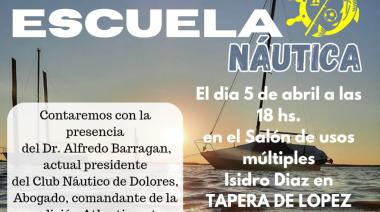 Inauguración de la Escuela Náutica del Club Social de Pesca, Náutica y Fomento de San Clemente del Tuyú