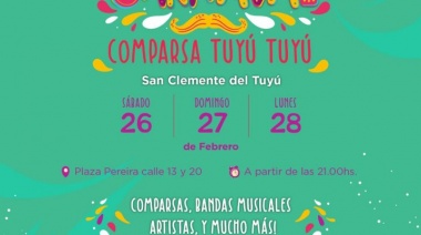 La Comparsa Tuyú Tuyú le pondrá color a los carnavales  de San Clemente del Tuyú