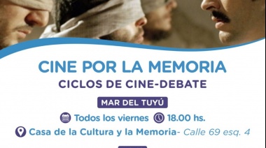 Comenzó el ciclo de cine-debate "Cine por la memoria" en Mar del Tuyú