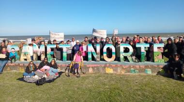 Apoyo vecinal en Camet Norte a la obra de defensa costera