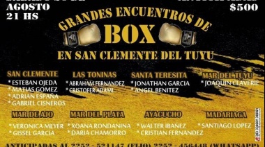 Velada de grandes encuentros de Box, para disfrutar del deporte