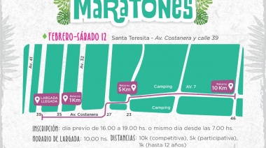 Continúa el Circuito de Maratones este sábado en Santa Teresita