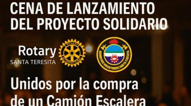 Cena solidaria para adquirir un camión escalera para los Bomberos de Santa Teresita