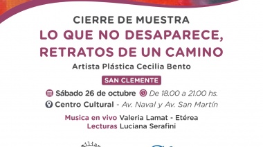 San Clemente del Tuyú: Cierra la muestra "Lo que No Desaparece, Retratos de un Camino"
