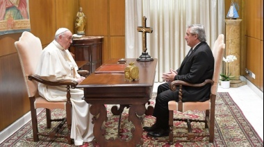Alberto Fernandez mantuvo una reunión privada con el papa Francisco en el Vaticano