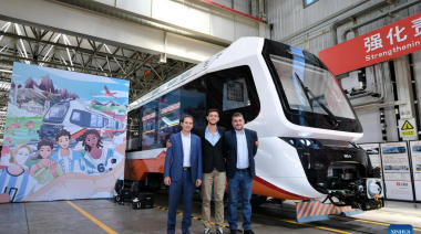 El primer tren ligero de nueva energía de Argentina se terminó de fabricar en China