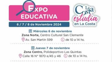 Expo Educativa 2024: una oportunidad para conocer la oferta académica del Partido de La Costa