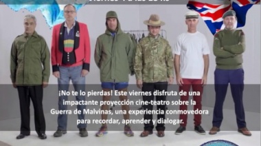 Proyección de Teatro de Guerra en San Clemente del Tuyú en el marco del 2 de abril