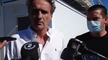 El ministro Katopodis visitó la obra del Hospital Modular en San Bernardo