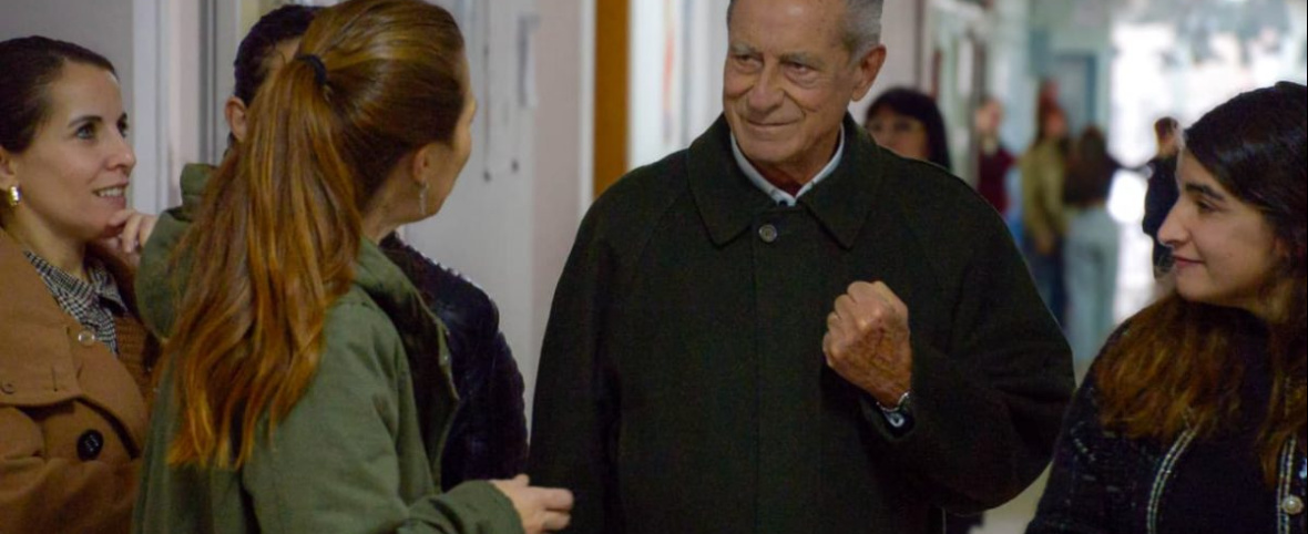 Juan de Jesús visitó la Escuela Secundaria N° 13 de Mar del Tuyú