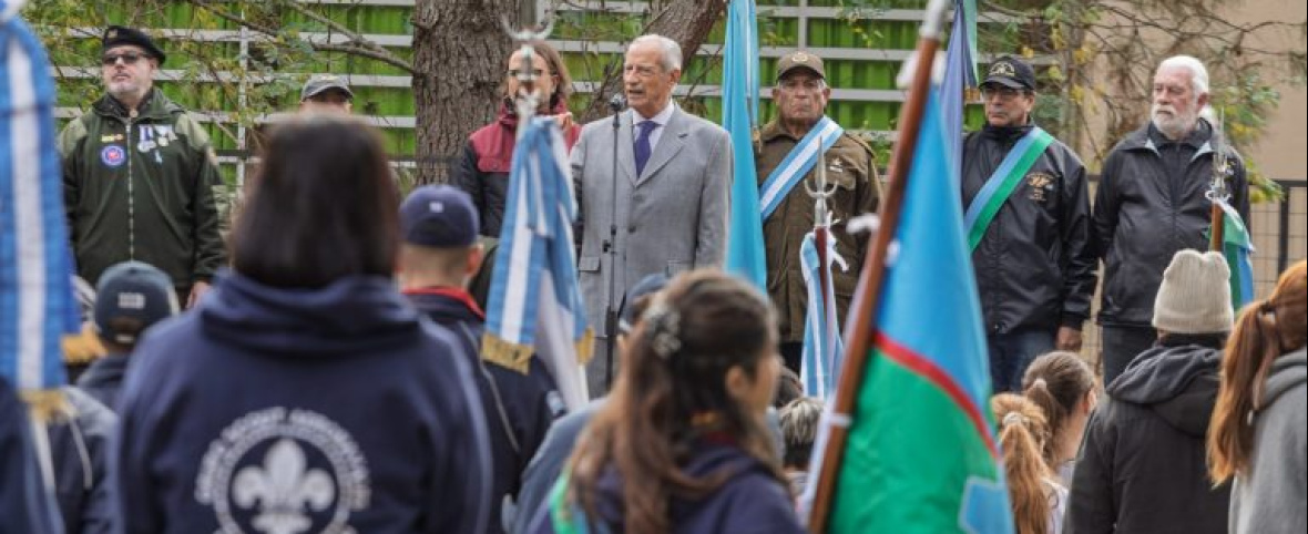 La Costa reafirmó su compromiso con la causa Malvinas en un emotivo acto en Aguas Verdes