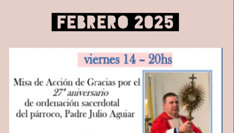 Misa de Acción de Gracias por el 27º aniversario de ordenación del ...