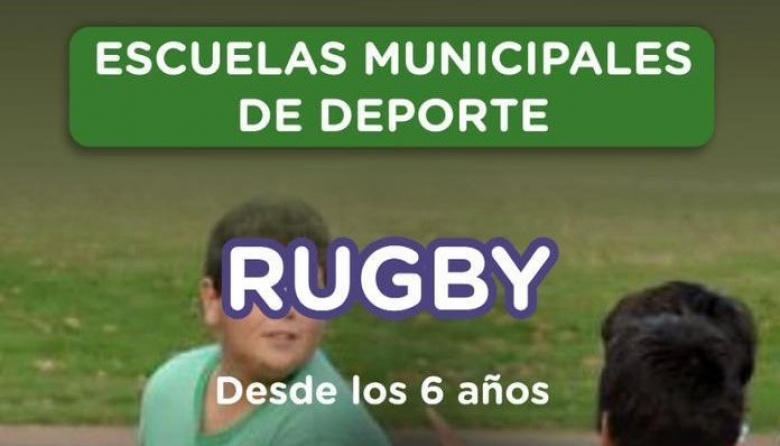 Lanzan clases de rugby infantil en el Polideportivo Municipal San Clemente del Tuyú