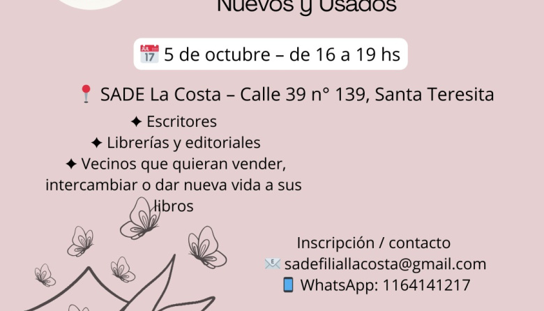 Santa Teresita tendrá su Feria del Libro y Artes Gráficas