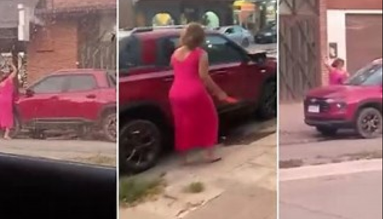 Una mujer destrozó a martillazos la camioneta de su ex pareja en General Madariaga