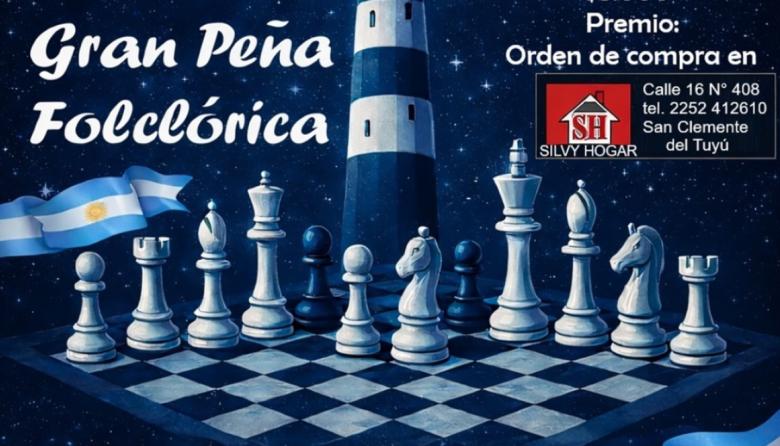 Gran peña folclórica para apoyar a ajedrecistas sanclementinos