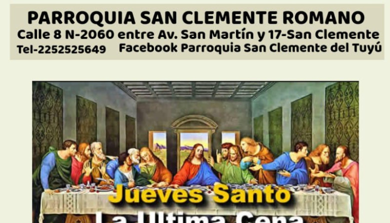  Última Cena y Adoración Eucarística en la Parroquia San Clemente Romano