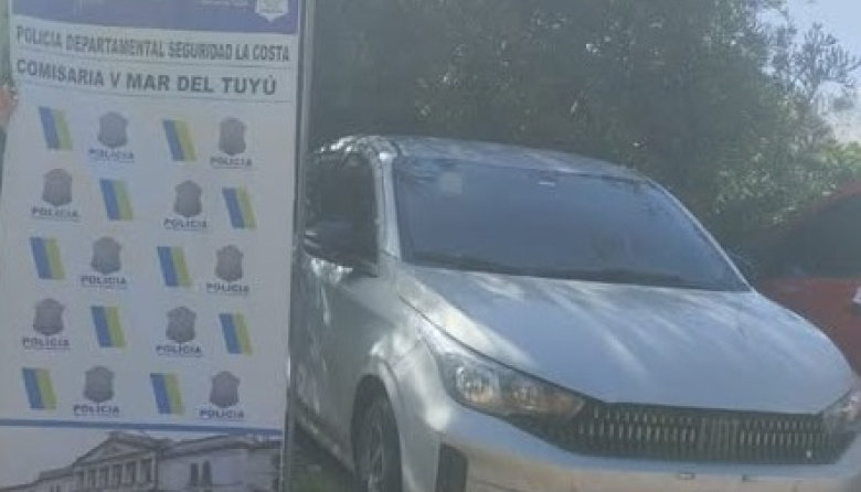 Recuperan en Mar del Tuyú un auto robado en Mar del Plata