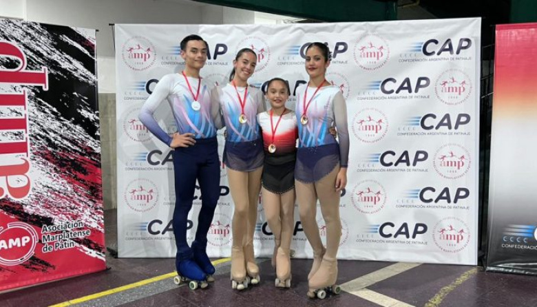 La Escuela Municipal de Patín Artístico de La Costa ganó en todas las categorías en Mar del Plata