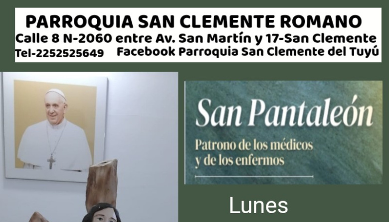 La Parroquia San Clemente Romano anuncia actividades especiales por el cierre de abril y el Día del Trabajador