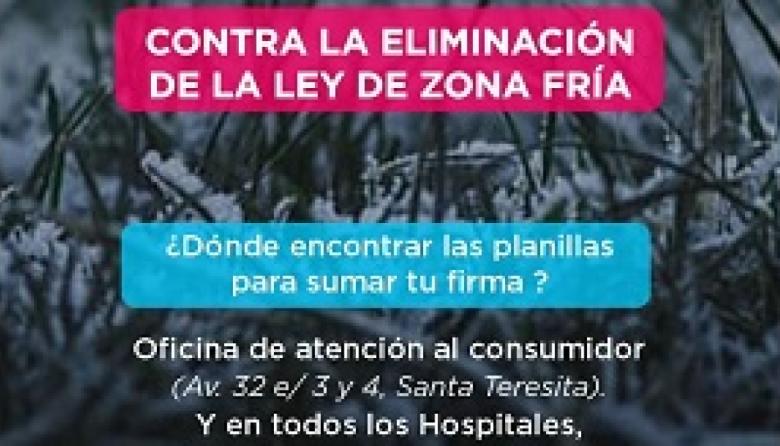 Juntan adhesiones para defender la Ley de Zona Fría