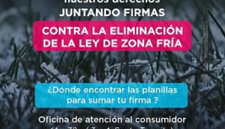 Juntan adhesiones para defender la Ley de Zona Fría